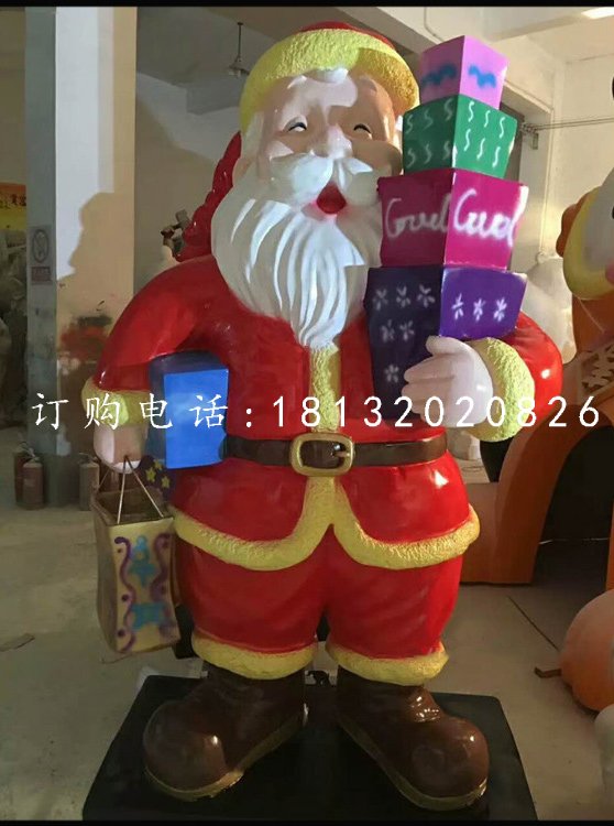 玻璃鋼圣誕老人，卡通人物 (3)