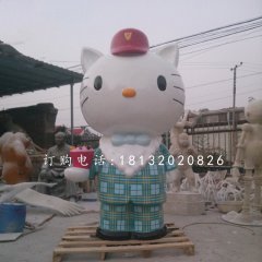 hellokitty雕塑，玻璃鋼卡通雕塑