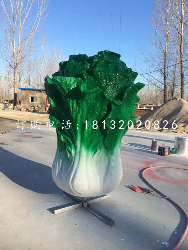 仿真白菜雕塑，玻璃鋼白菜