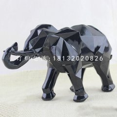 抽象大象，玻璃鋼動物擺件