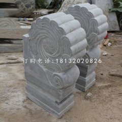 門墩石雕，青石仿古門墩
