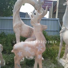 梅花鹿，晚霞紅梅花鹿