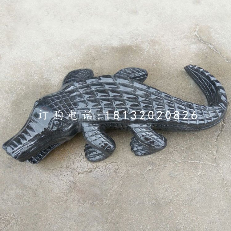 噴漆動物雕塑,鱷魚石雕