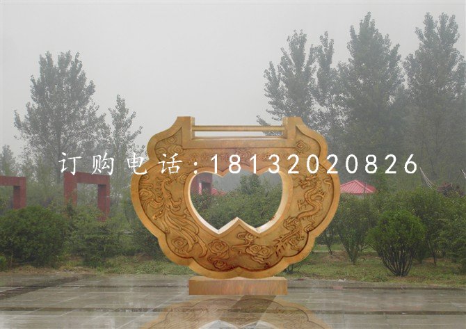 同心鎖雕塑，銅鎖雕塑，公園景觀銅雕