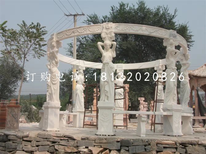 西方人物涼亭石雕歐式?jīng)鐾さ袼? />
<div id=