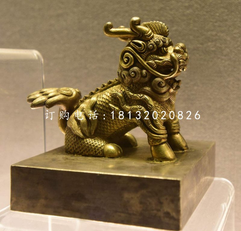 麒麟銅雕，鑄銅神獸雕塑