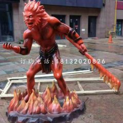 卡通齊天大圣，玻璃鋼雕塑