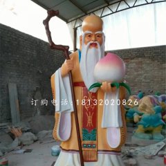 老壽星雕塑，玻璃鋼神仙