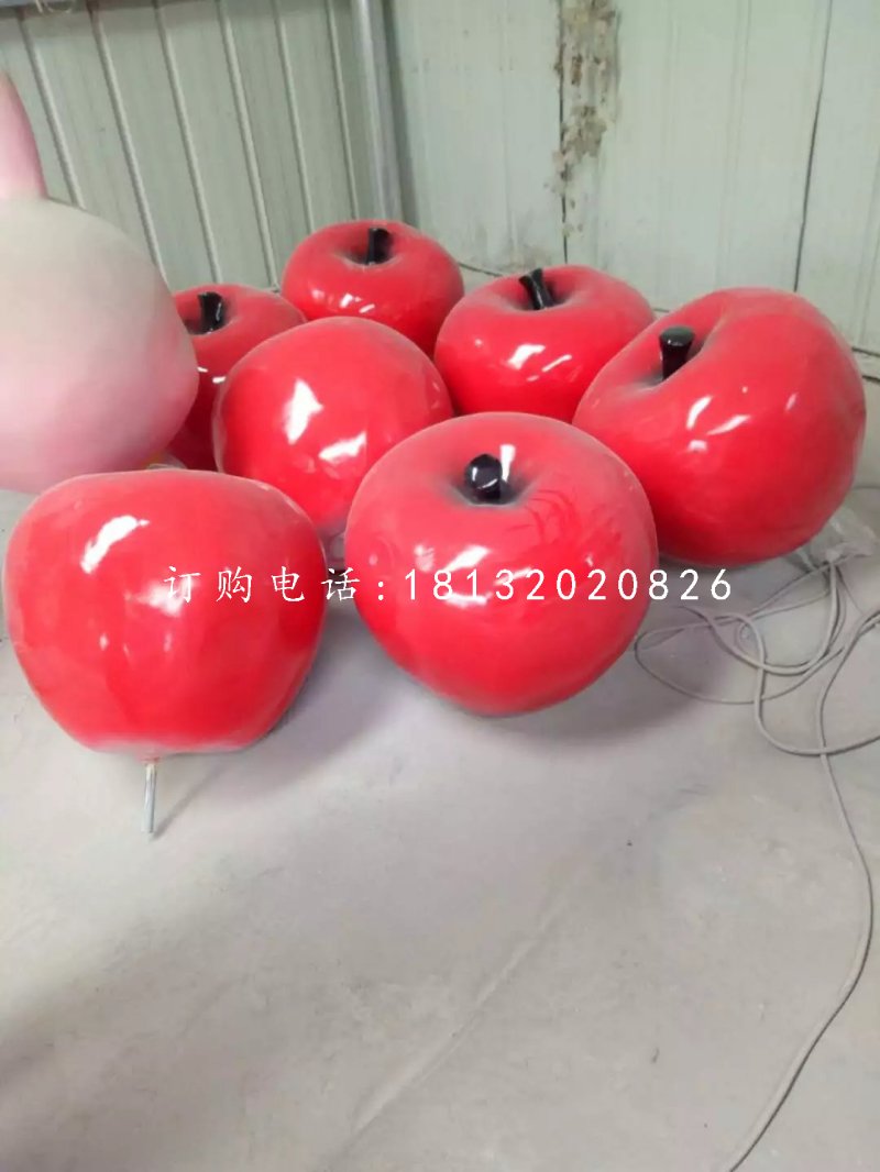 蘋果雕塑，玻璃鋼仿真水果