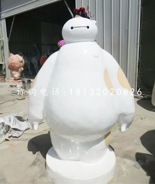 玻璃鋼大白雕塑，電影角色雕塑 (3)