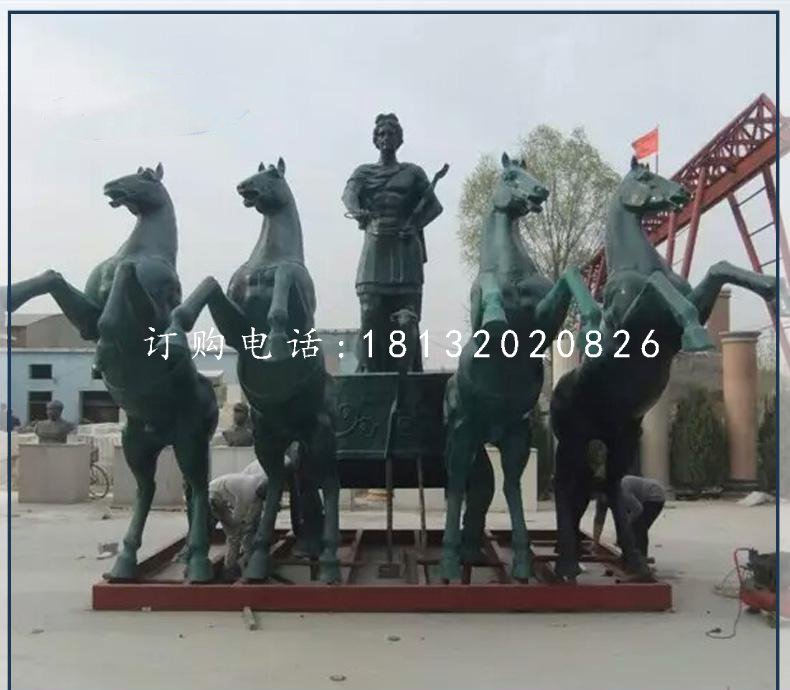 阿波羅戰(zhàn)車銅雕，廣場(chǎng)銅雕