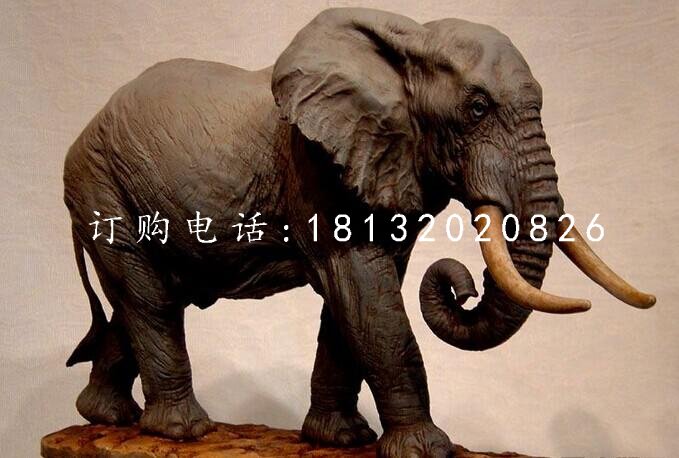 大象雕塑，銅雕大象