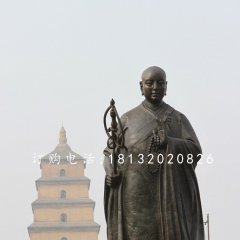 大唐玄奘銅雕，廣場人物銅雕