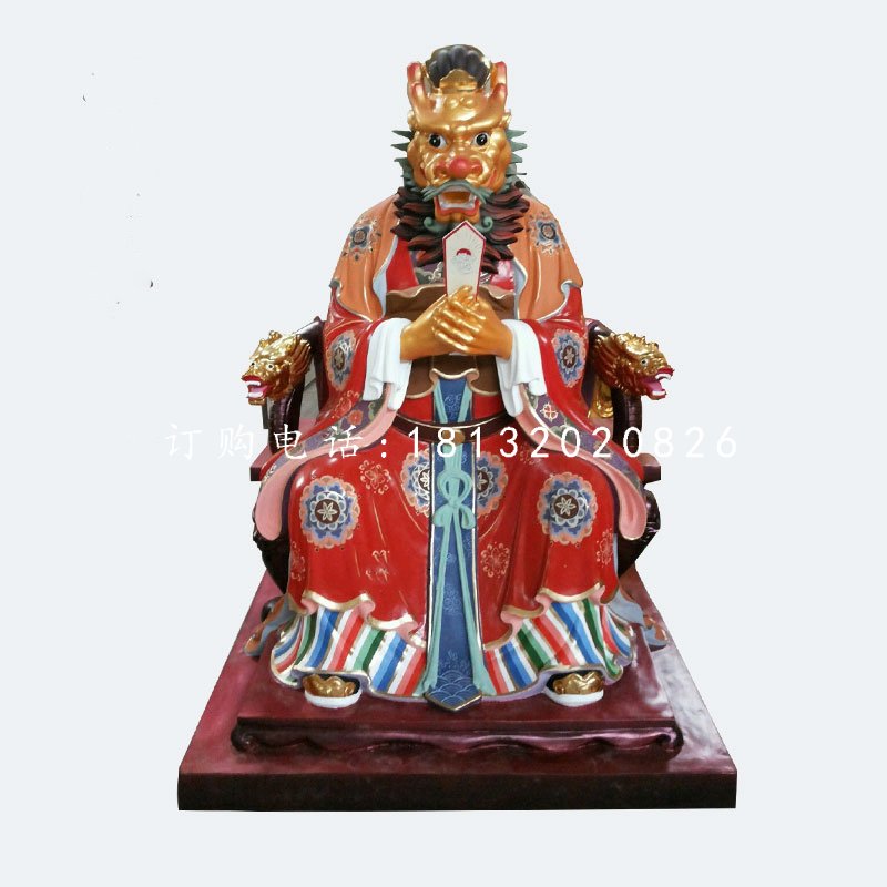 玻璃鋼龍王雕塑，神仙雕塑