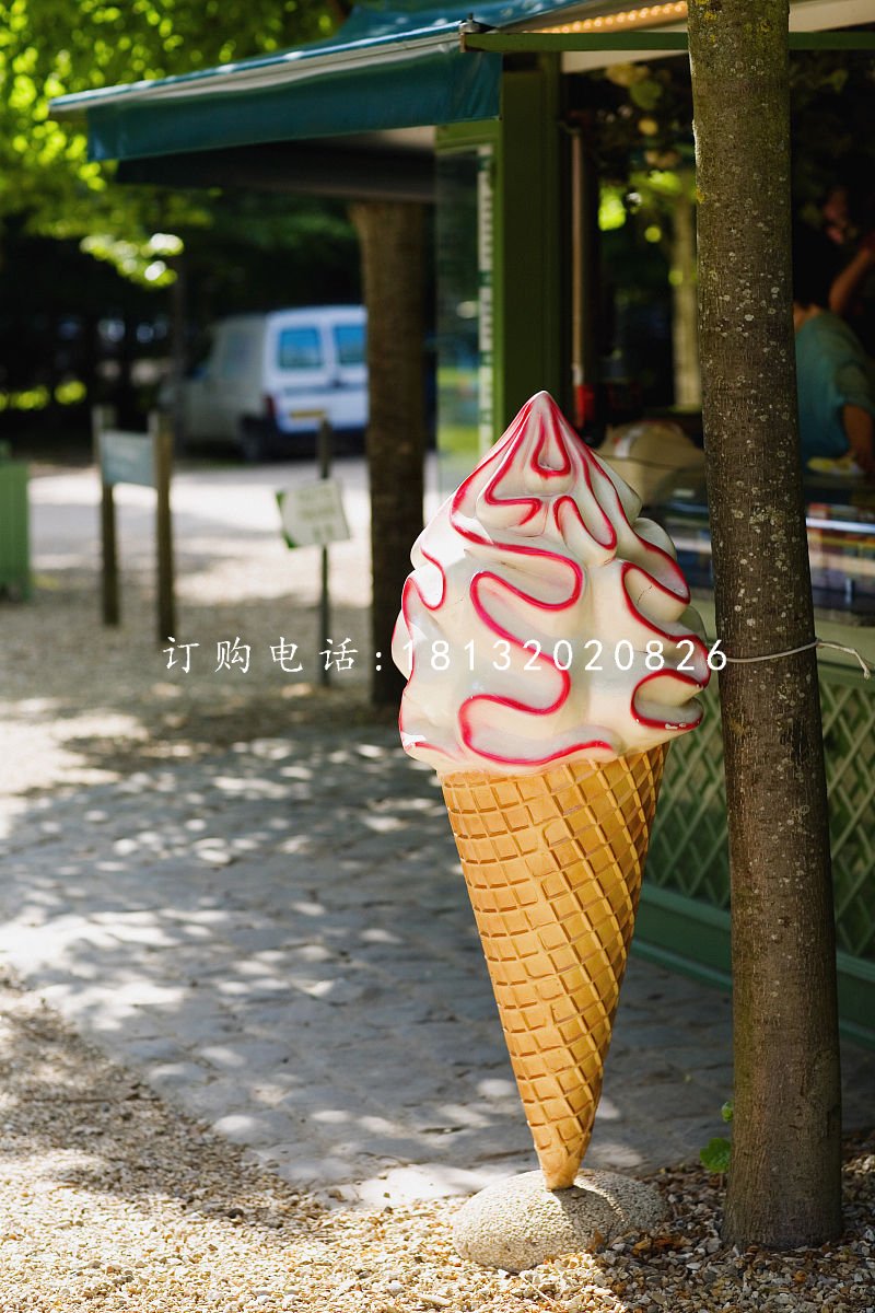 玻璃鋼甜品雕塑，冰淇淋雕塑