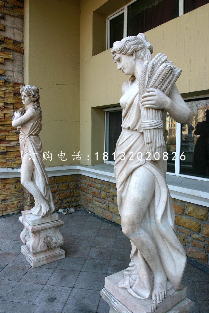 西方女人石雕，景觀石雕 (1)