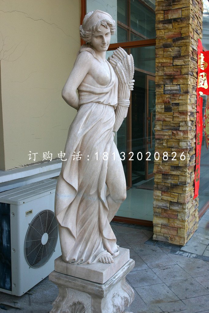 西方女人石雕，景觀石雕 (2)