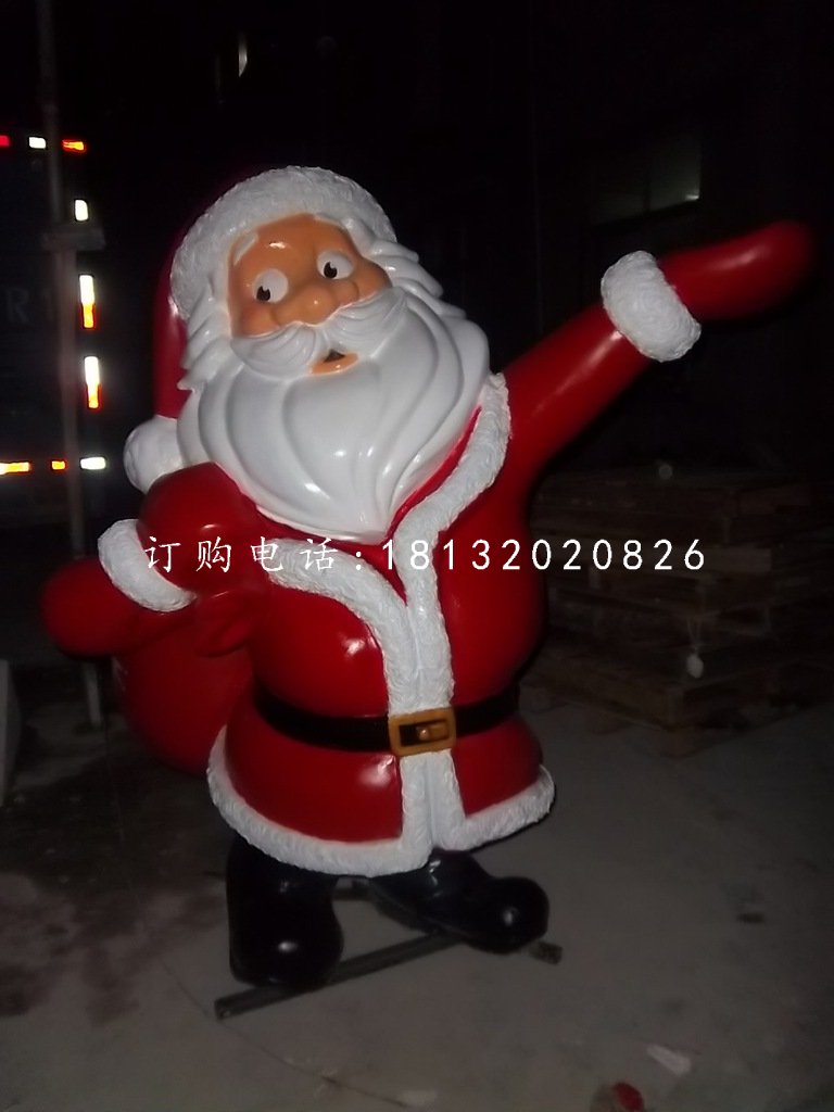 圣誕老人雕塑，玻璃鋼卡通人物