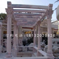 晚霞紅長(zhǎng)廊，景觀石雕