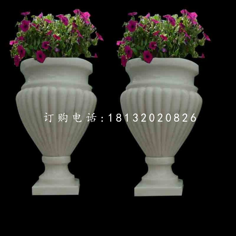 歐式花盆石雕，別墅石花盆 (2)