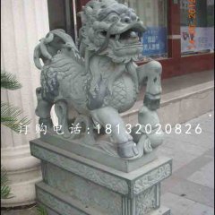 麒麟雕塑，青石動(dòng)物雕塑