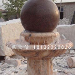 晚霞紅風(fēng)水球，景觀石雕