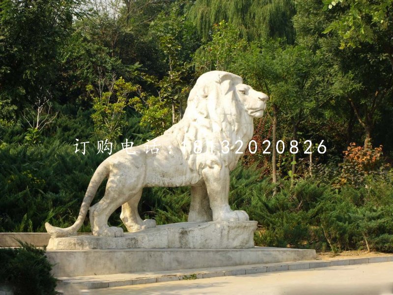 西洋獅石雕,公園動(dòng)物石雕
