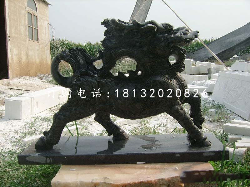 石雕麒麟，廣場神獸石雕