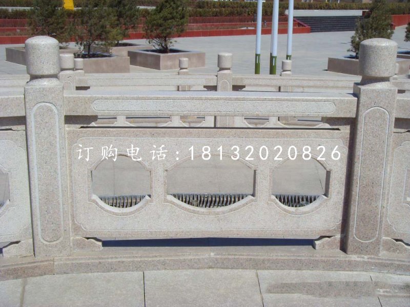 欄板欄桿石雕，中式欄板