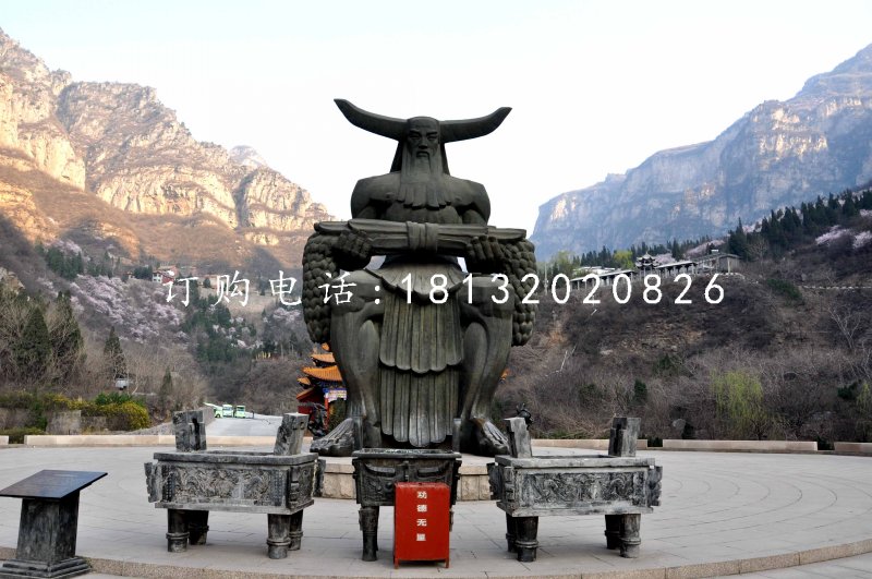神農(nóng)銅雕,廣場神話人物銅雕