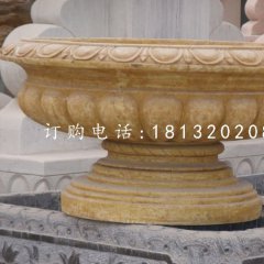砂巖花缽雕塑，歐式花盆