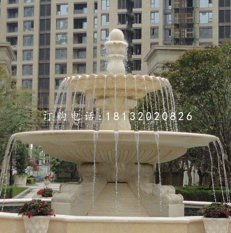 小區(qū)石噴泉，歐式噴泉