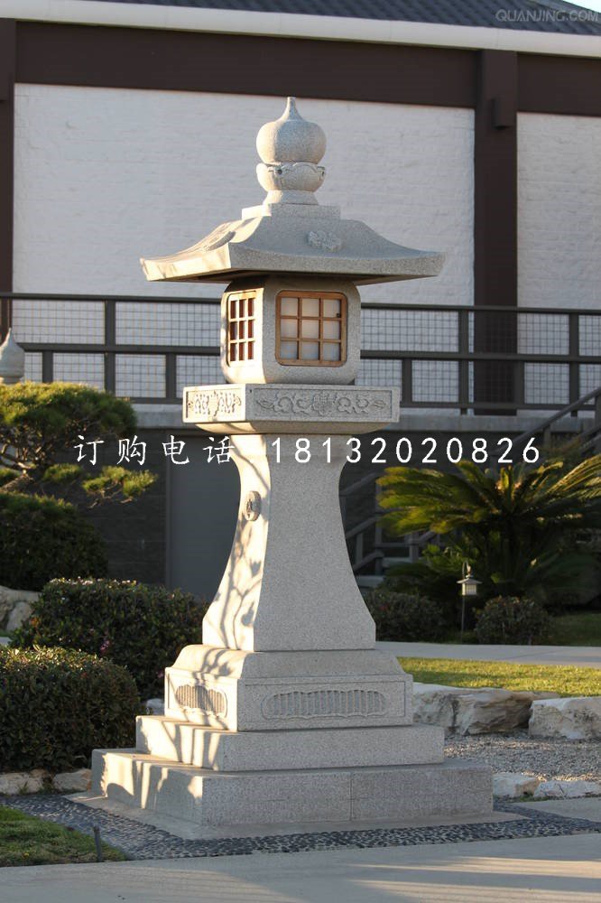 宮燈石雕,公園大理石燈雕塑