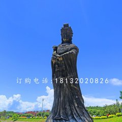 媽祖銅雕，廣場神仙銅雕