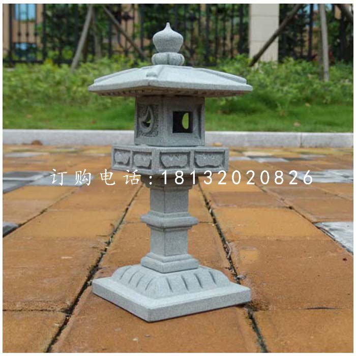 石雕宮燈，公園大理石燈