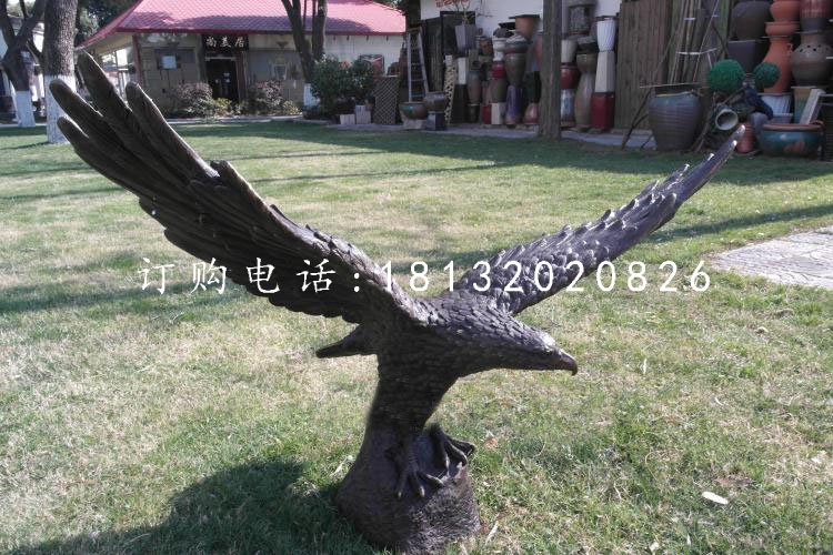 展翅的鷹銅雕,企業(yè)景觀銅雕 (4)