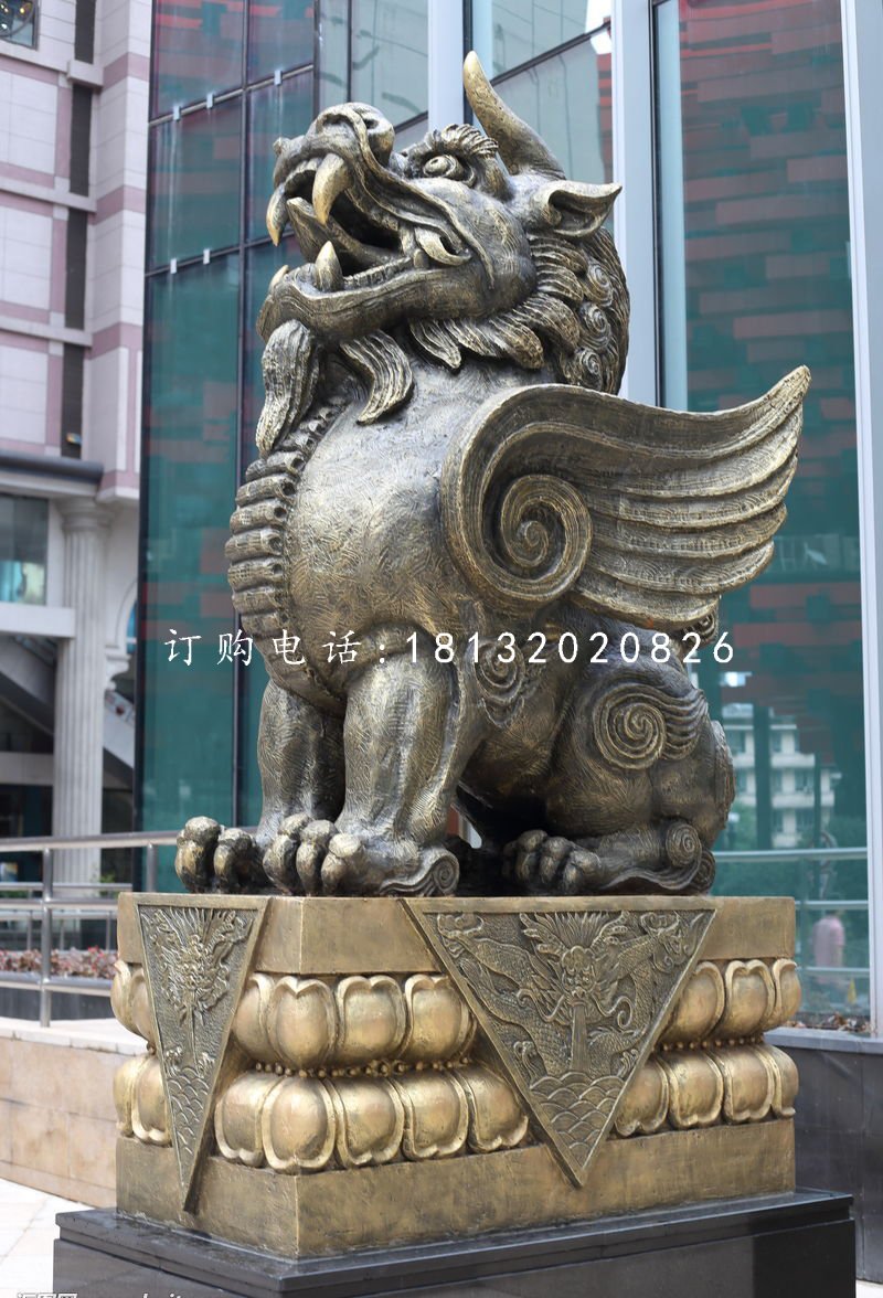 獬豸銅雕 法院門(mén)口神獸雕塑