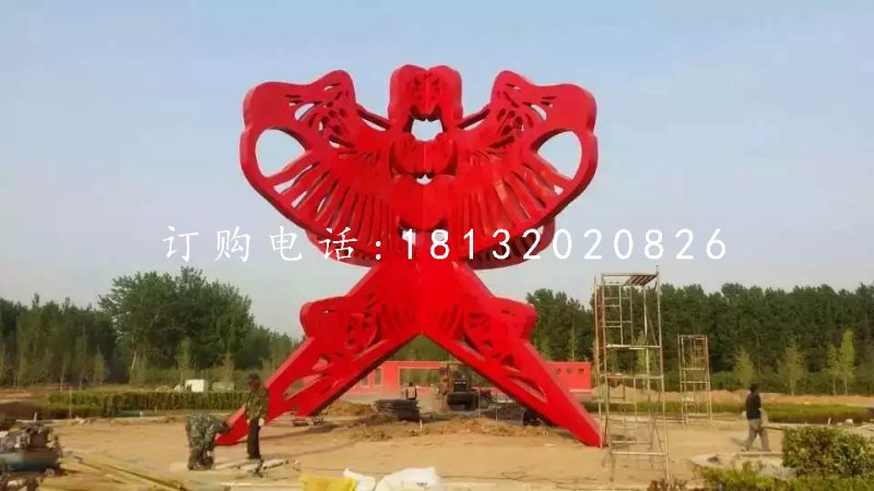 不銹鋼公園雕塑，不銹鋼風(fēng)箏雕塑