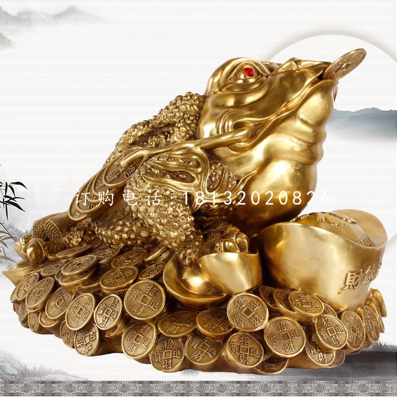 招財金蟾銅雕，企業(yè)招財神獸銅雕.jpg