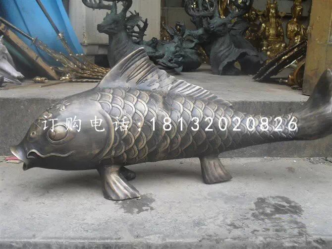 鯉魚銅雕，公園動物銅雕.jpg