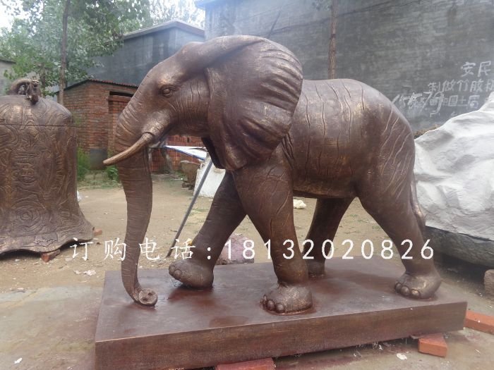 大象銅雕，動(dòng)物銅雕 (2).jpg
