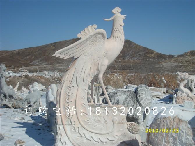 晚霞紅石雕鳳凰，公園鳳凰雕塑 (2).jpg
