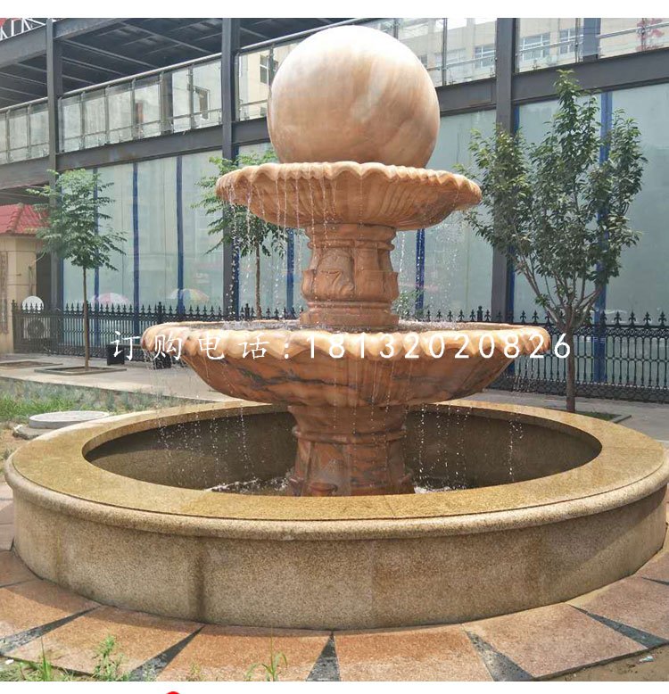 大型風(fēng)水球噴泉石雕，企業(yè)景觀石雕.jpg