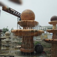 風(fēng)水球噴泉，園林景觀石雕