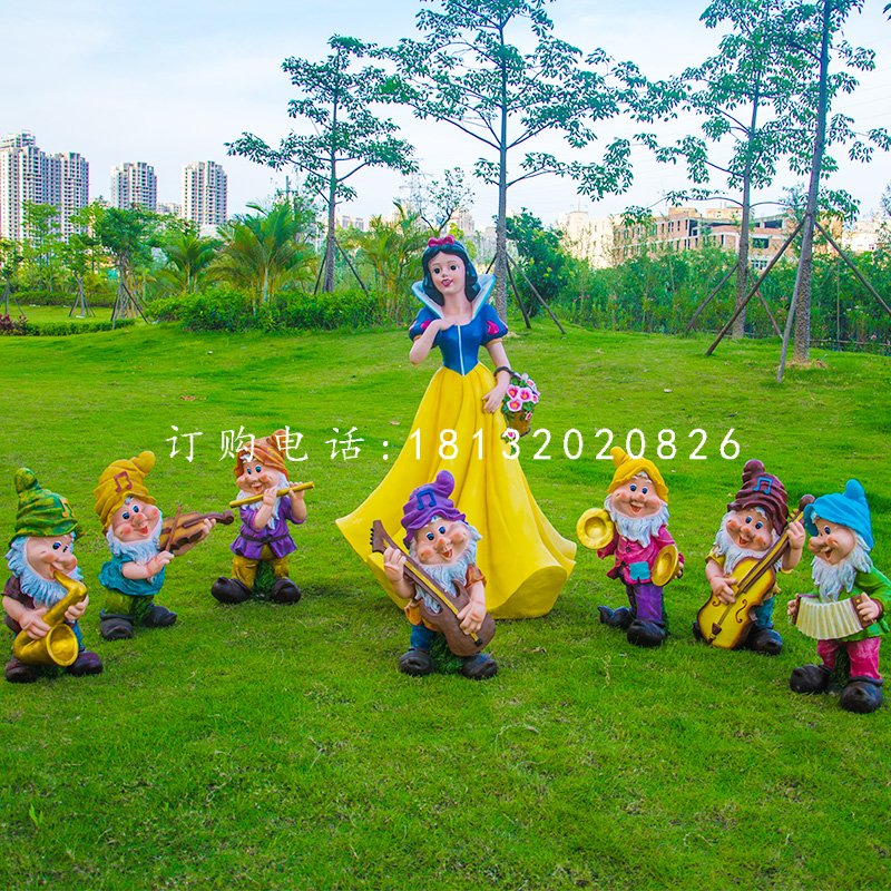白雪公主小矮人雕塑，公園卡通人物雕塑 (4).jpg