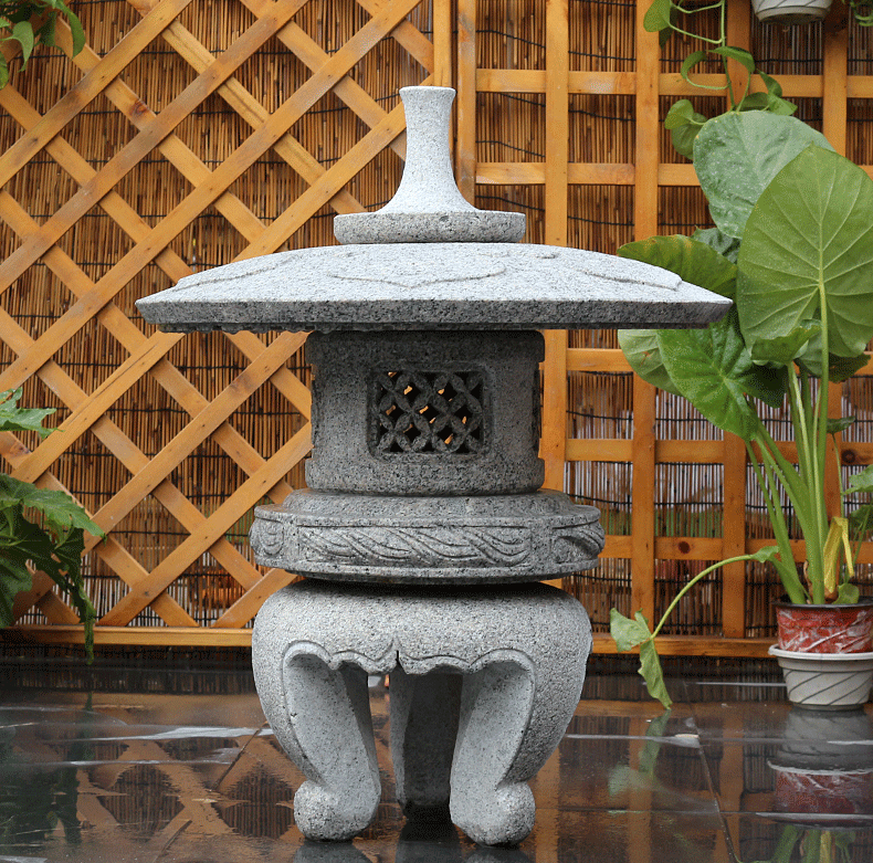 酒店石燈，小型石燈雕塑