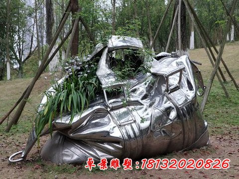 不銹鋼包雕塑，公園不銹鋼雕塑
