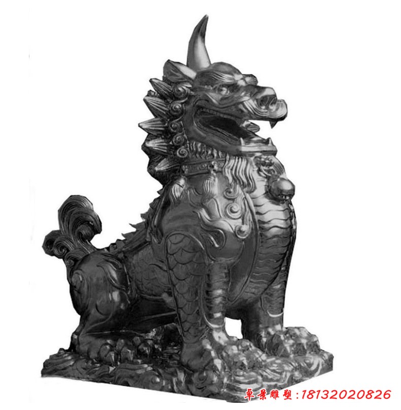 獬豸銅雕塑，神獸[1][1]