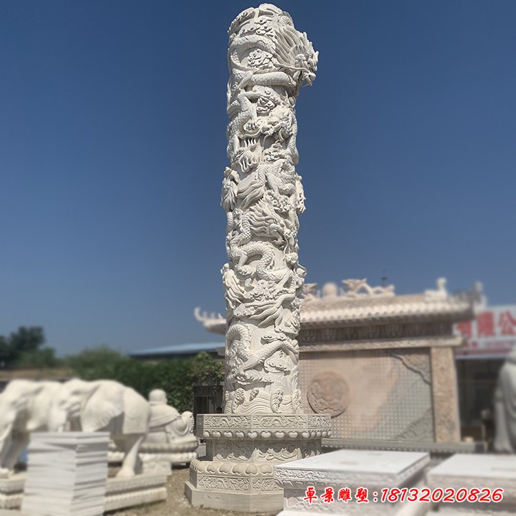 石雕廣場(chǎng)盤龍柱 石雕廣場(chǎng)盤龍柱