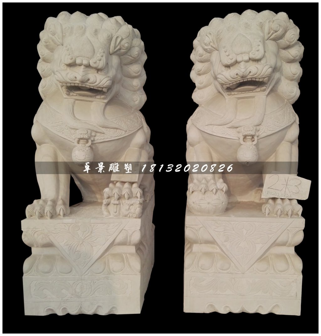 大理石獅子，北京獅石雕